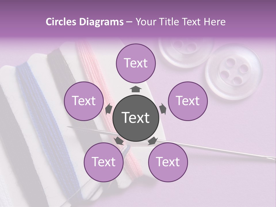 Sewing Cotton String PowerPoint Template