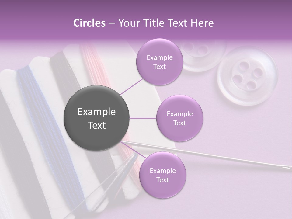 Sewing Cotton String PowerPoint Template