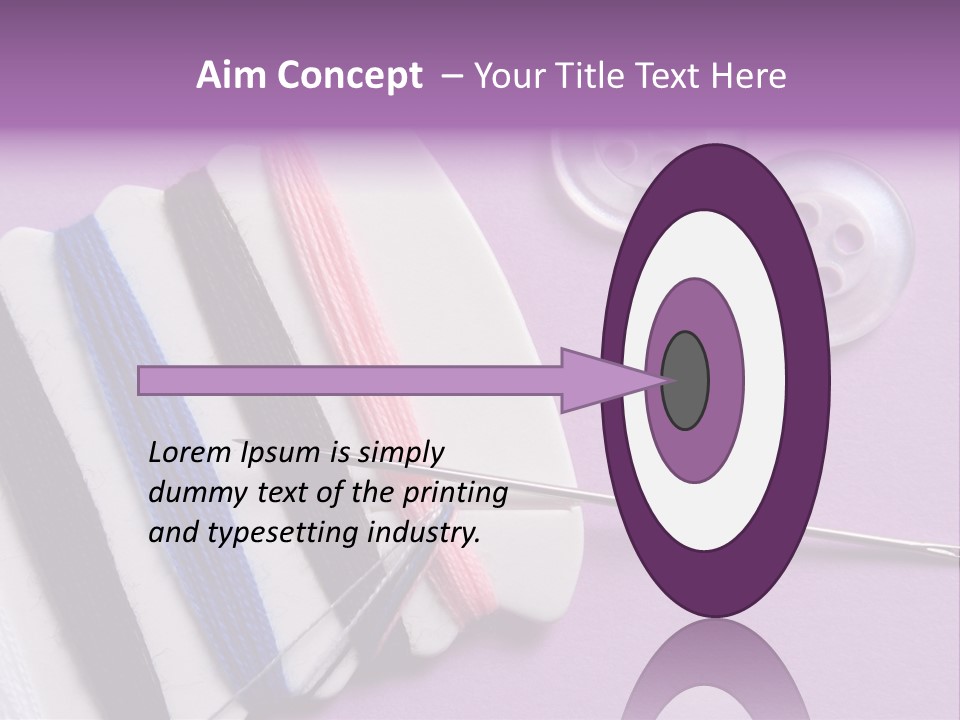 Sewing Cotton String PowerPoint Template