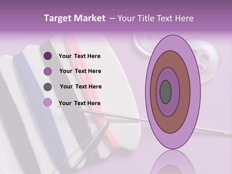 Sewing Cotton String PowerPoint Template