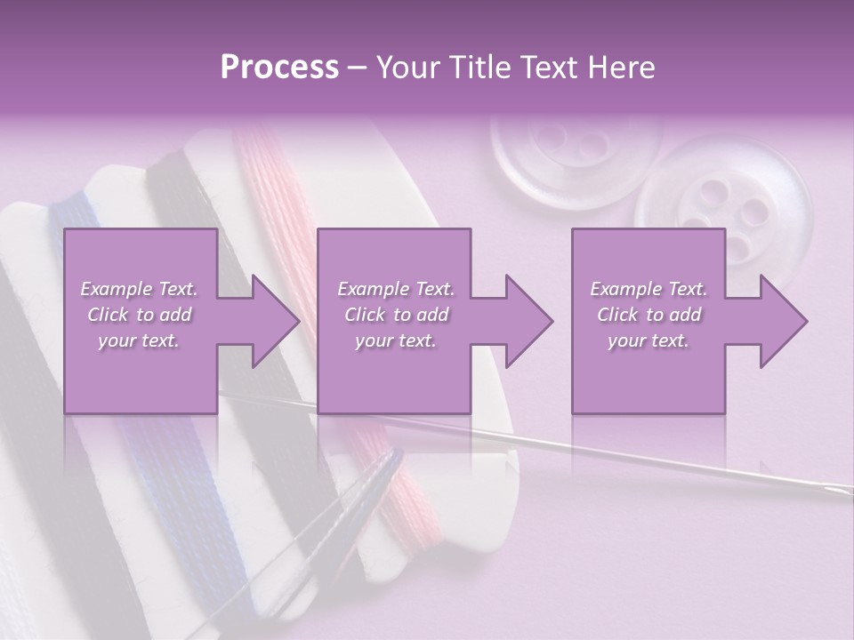 Sewing Cotton String PowerPoint Template