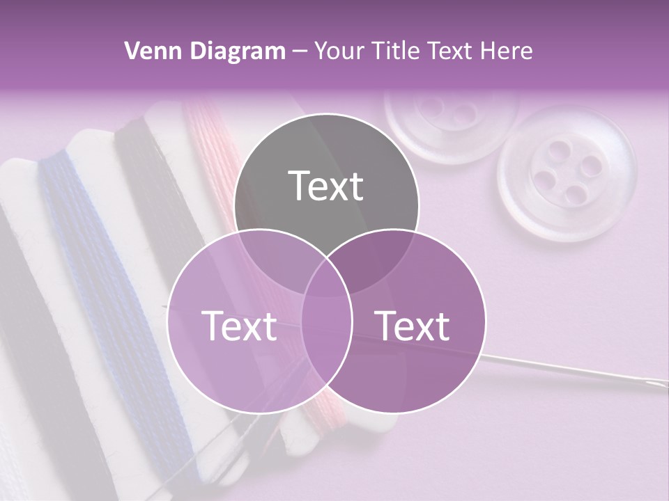 Sewing Cotton String PowerPoint Template