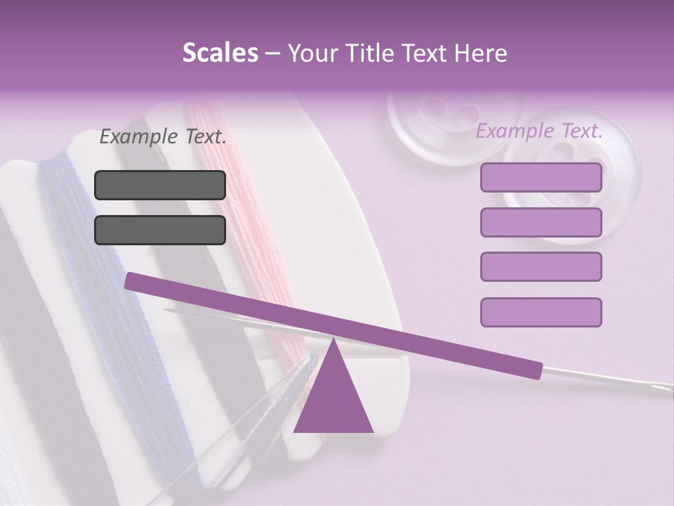 Sewing Cotton String PowerPoint Template