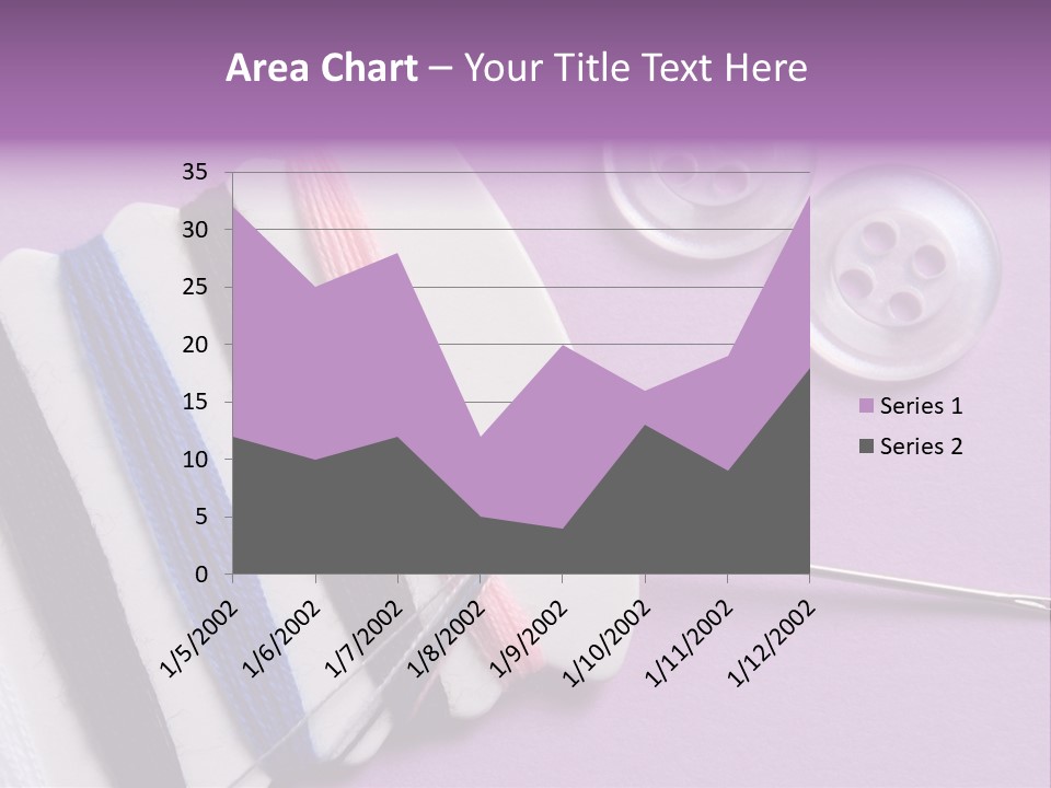 Sewing Cotton String PowerPoint Template