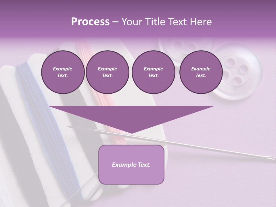 Sewing Cotton String PowerPoint Template