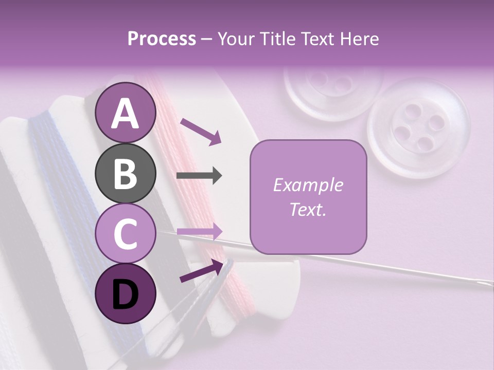 Sewing Cotton String PowerPoint Template