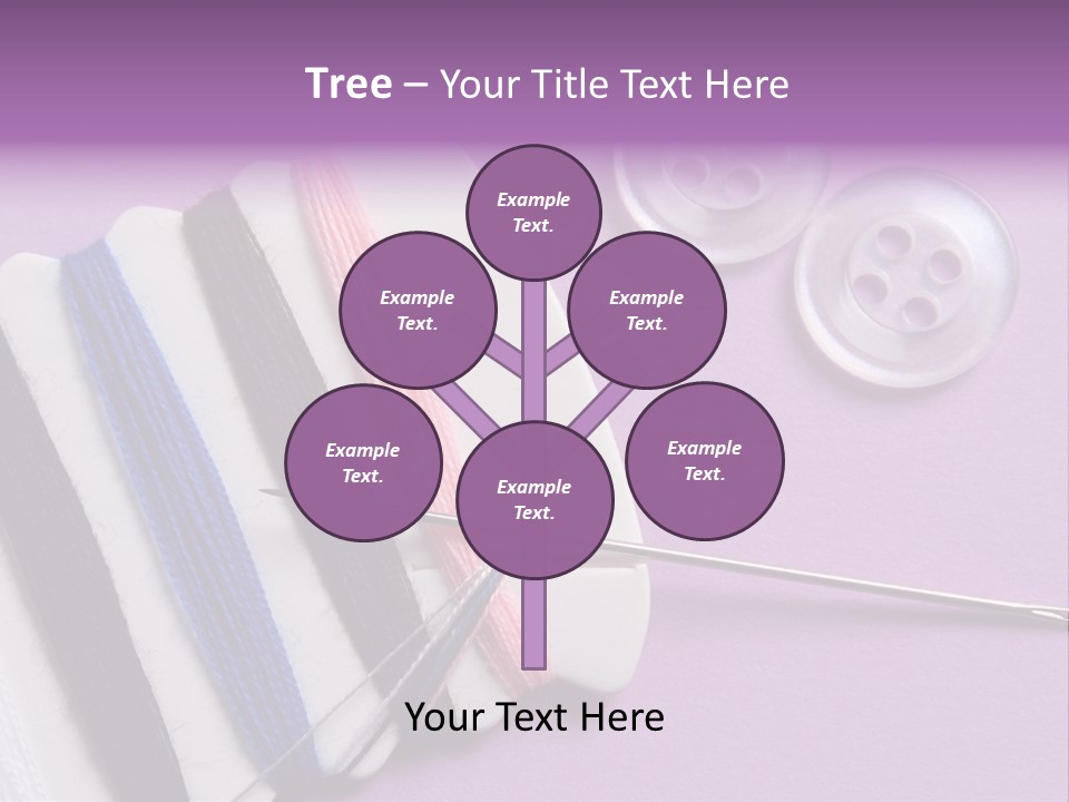 Sewing Cotton String PowerPoint Template