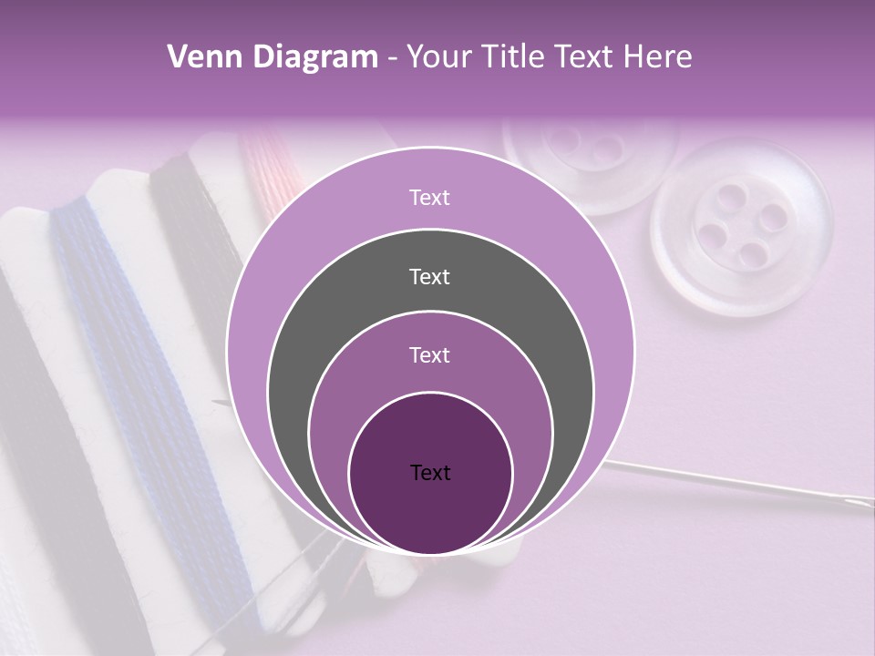 Sewing Cotton String PowerPoint Template