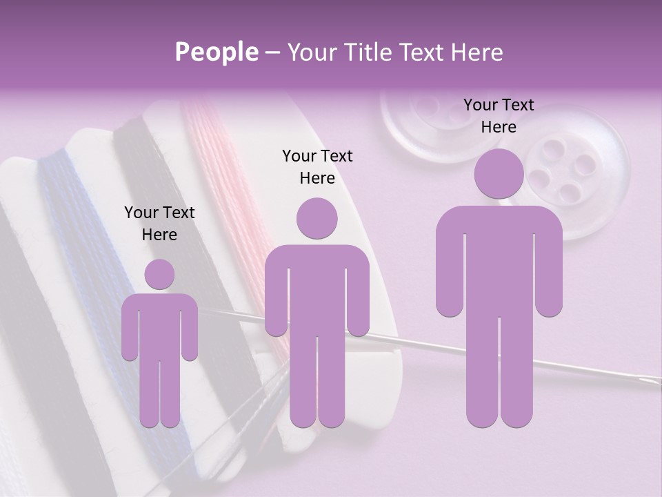 Sewing Cotton String PowerPoint Template