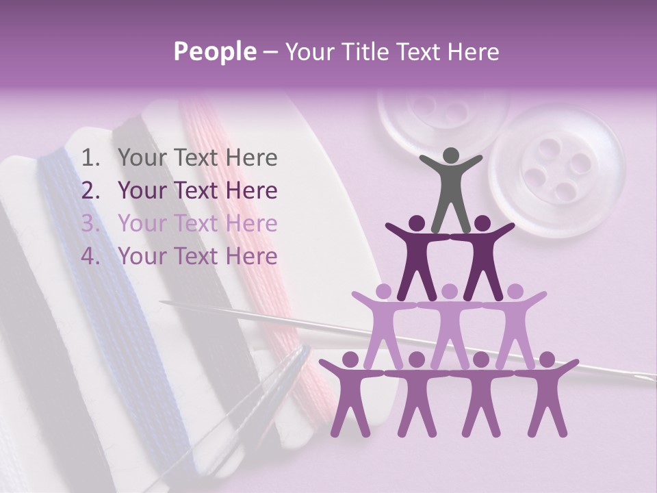 Sewing Cotton String PowerPoint Template