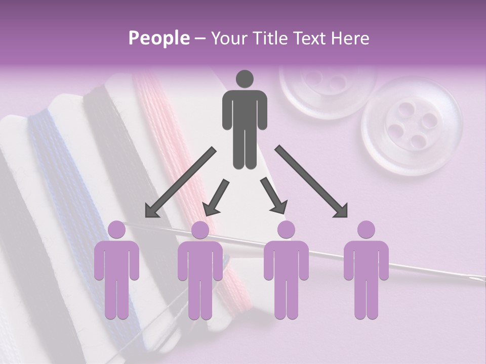 Sewing Cotton String PowerPoint Template