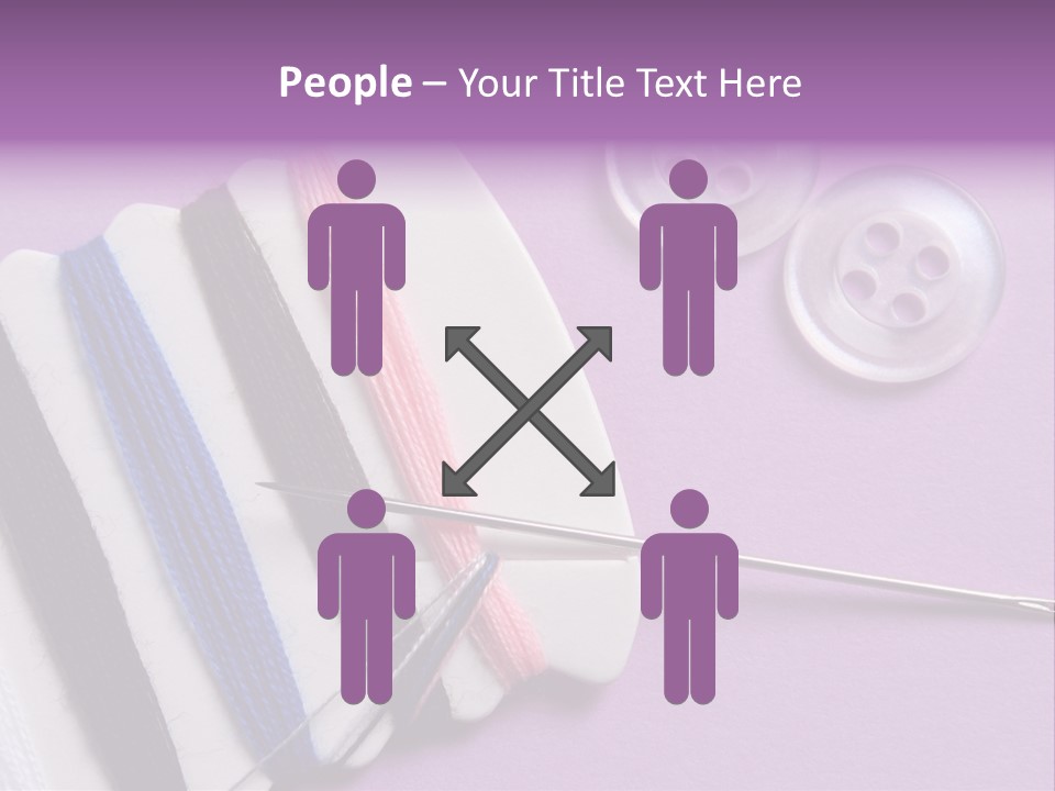 Sewing Cotton String PowerPoint Template