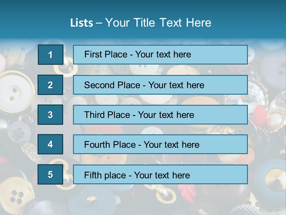 Sewing Items PowerPoint Template