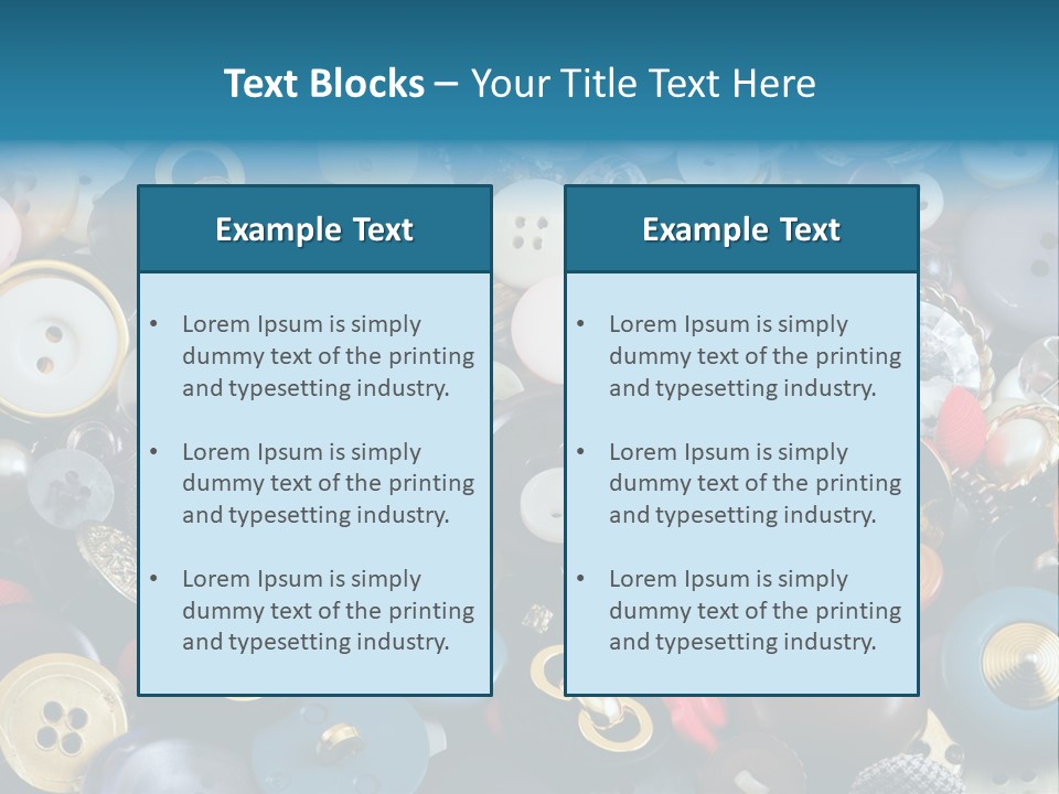 Sewing Items PowerPoint Template