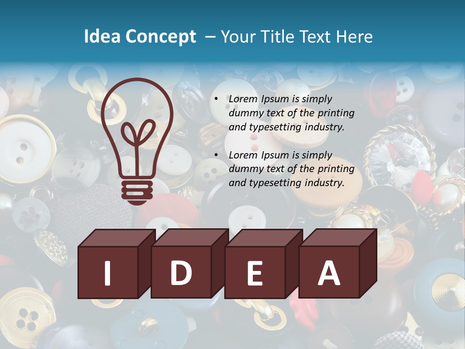 Sewing Items PowerPoint Template