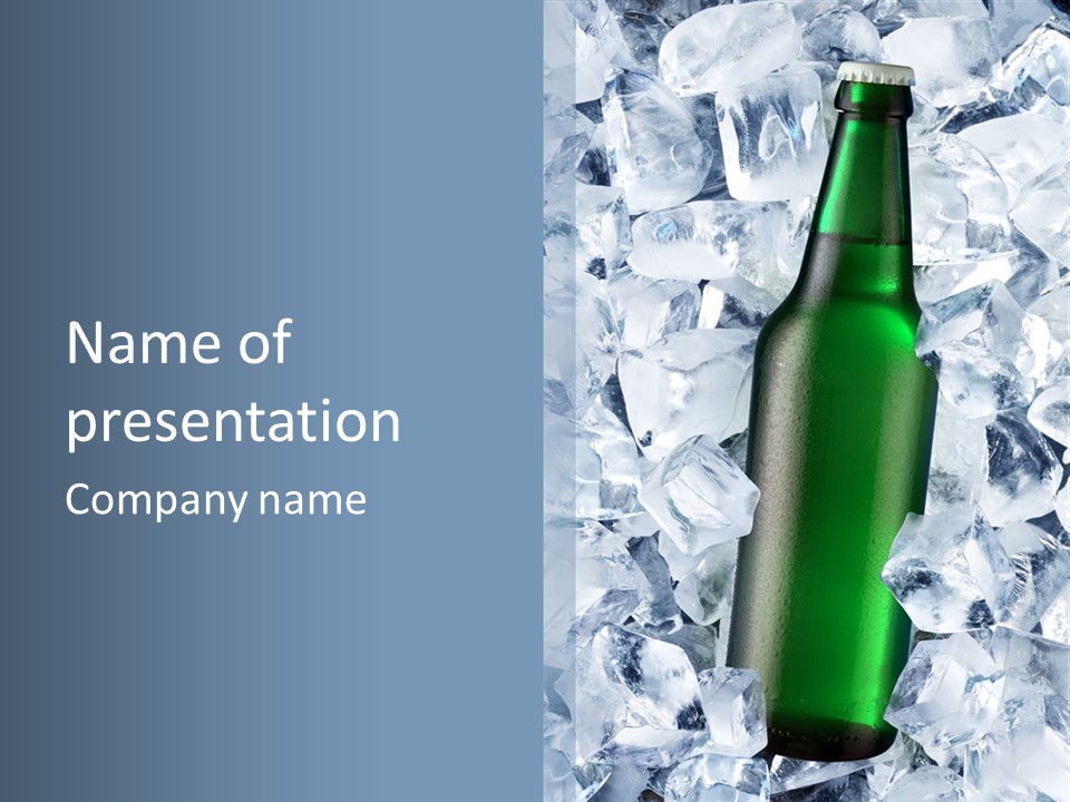 Beer On Ice PowerPoint Template