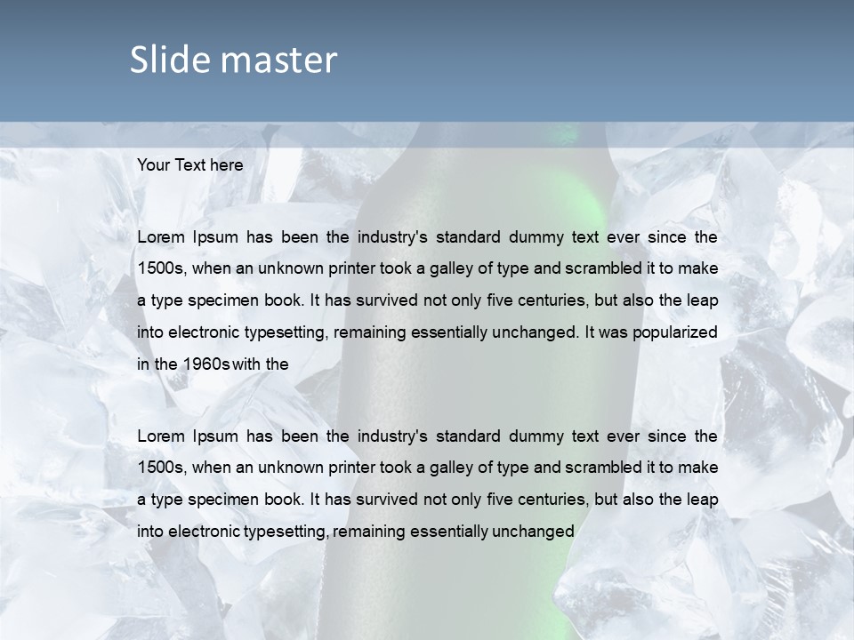 Beer On Ice PowerPoint Template