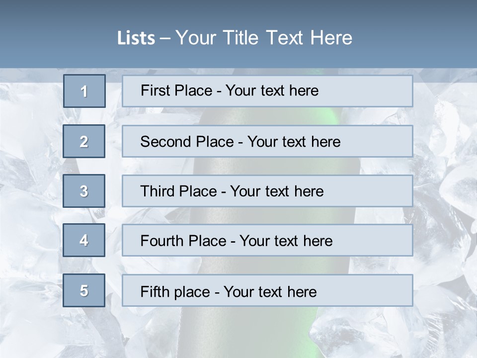 Beer On Ice PowerPoint Template