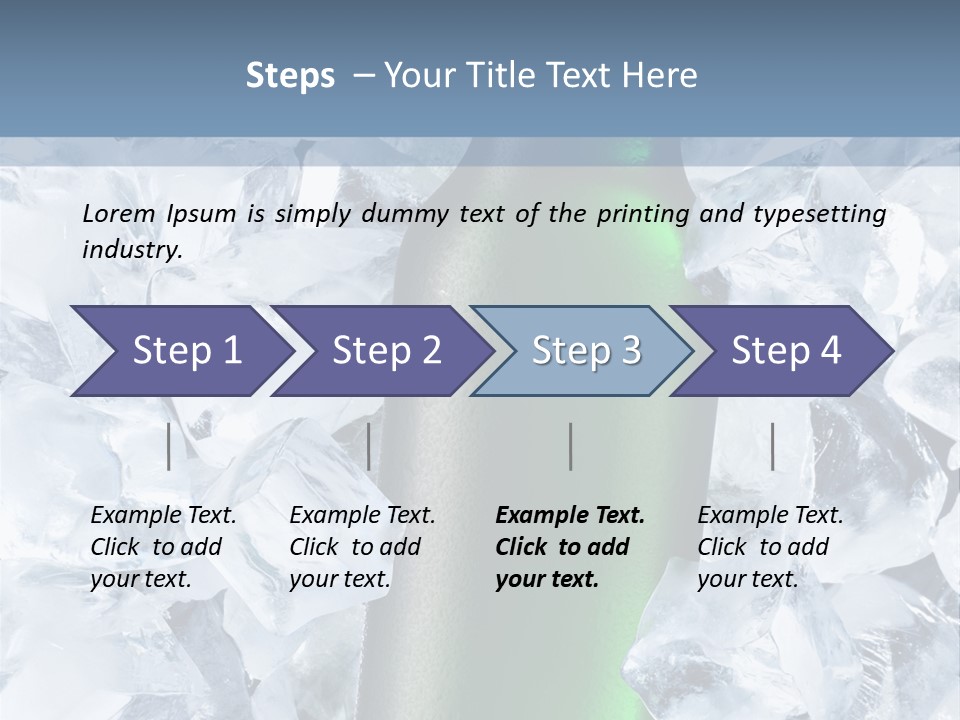 Beer On Ice PowerPoint Template