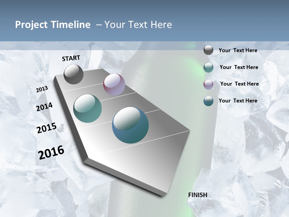 Beer On Ice PowerPoint Template