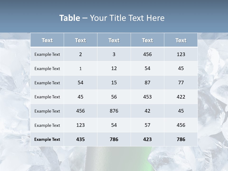 Beer On Ice PowerPoint Template