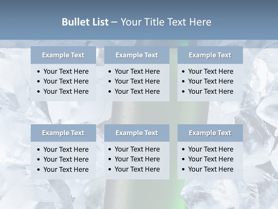 Beer On Ice PowerPoint Template