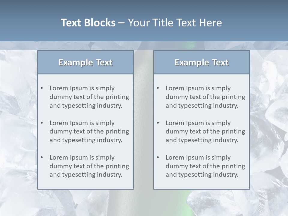 Beer On Ice PowerPoint Template