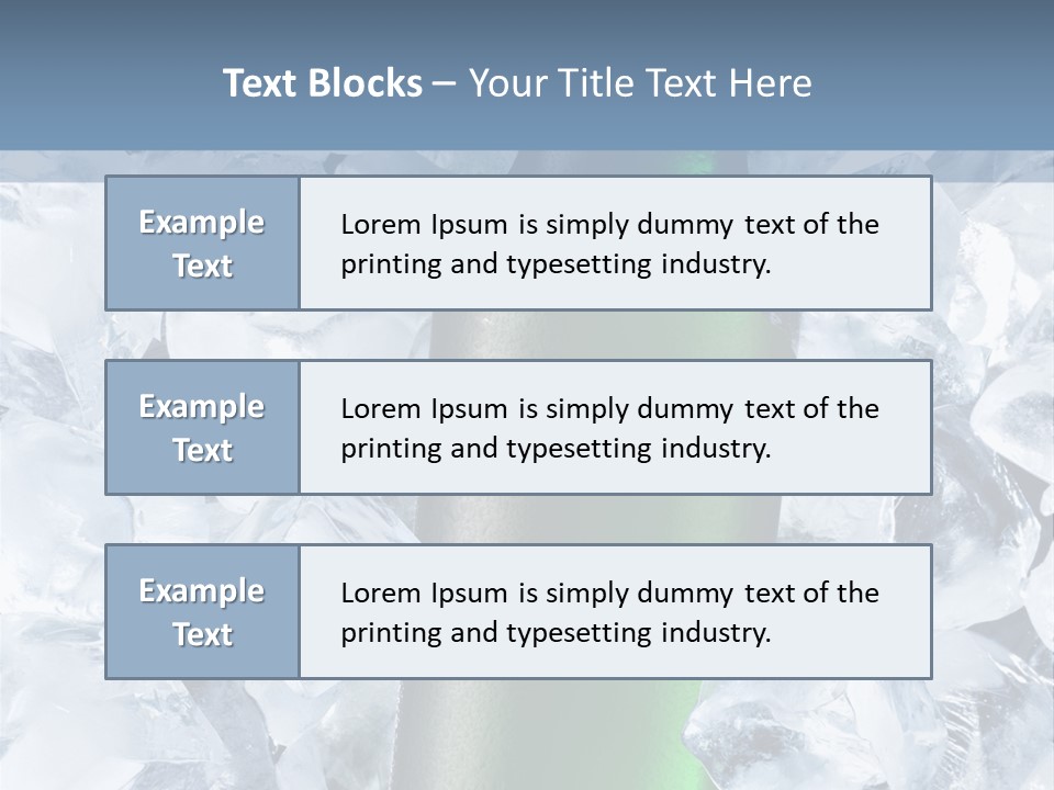 Beer On Ice PowerPoint Template