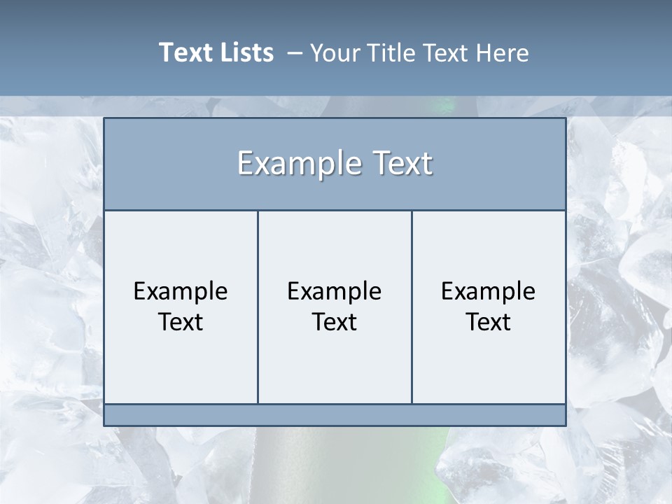 Beer On Ice PowerPoint Template