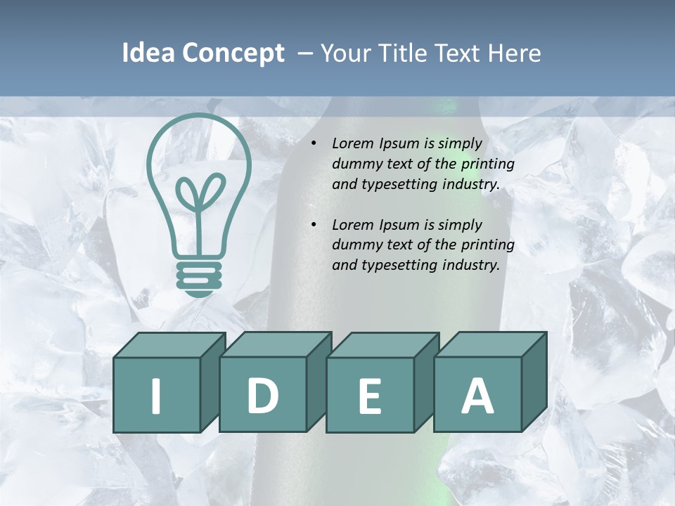 Beer On Ice PowerPoint Template