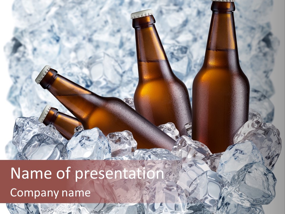 Beer On Ice PowerPoint Template