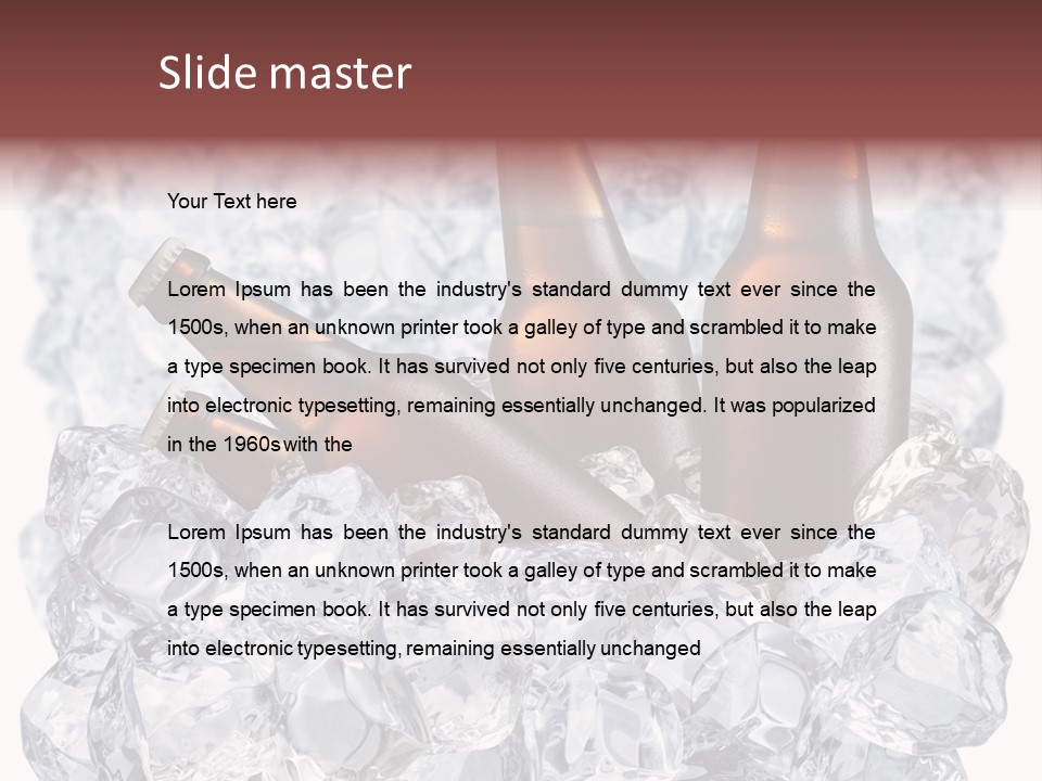 Beer On Ice PowerPoint Template
