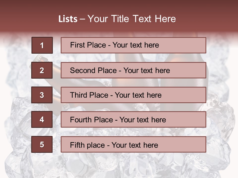 Beer On Ice PowerPoint Template