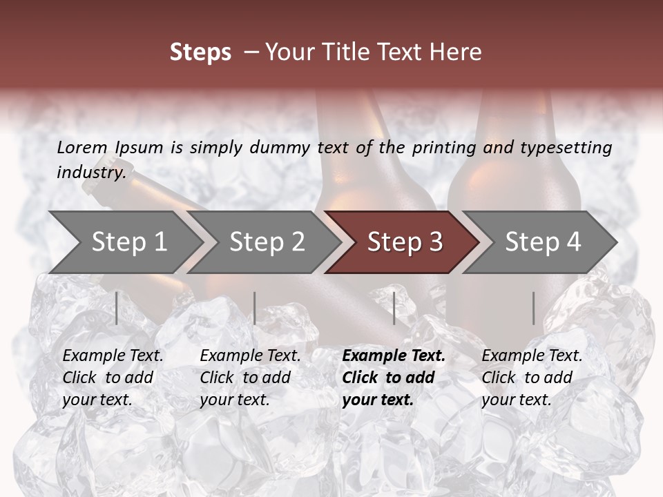 Beer On Ice PowerPoint Template