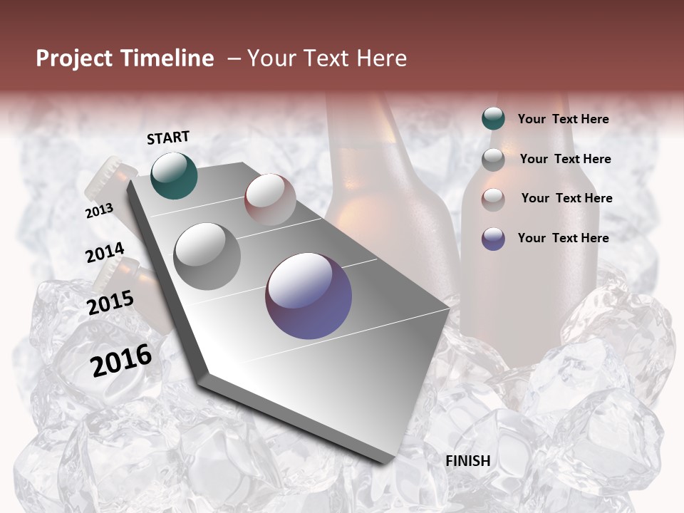 Beer On Ice PowerPoint Template