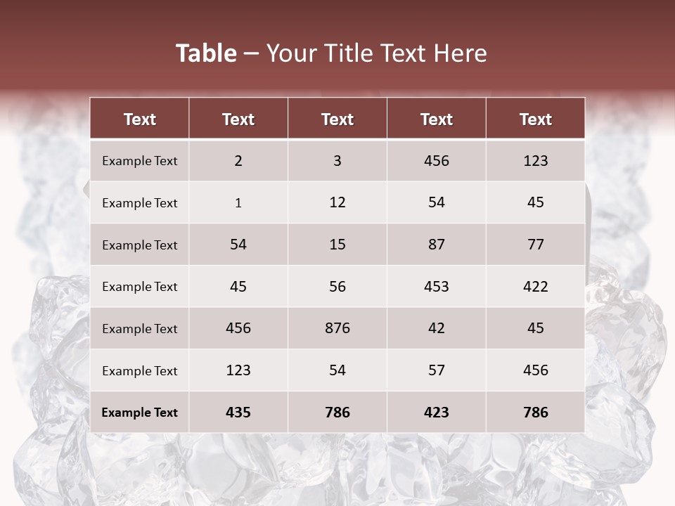 Beer On Ice PowerPoint Template