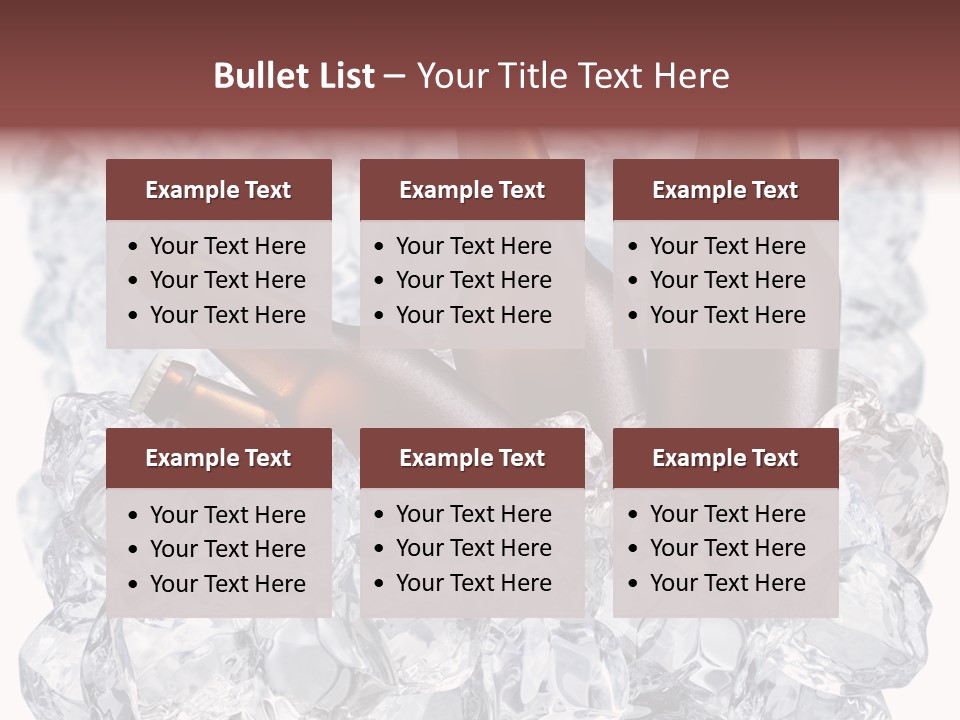 Beer On Ice PowerPoint Template