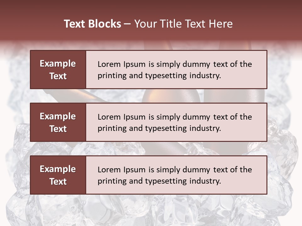 Beer On Ice PowerPoint Template