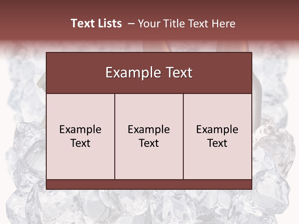 Beer On Ice PowerPoint Template