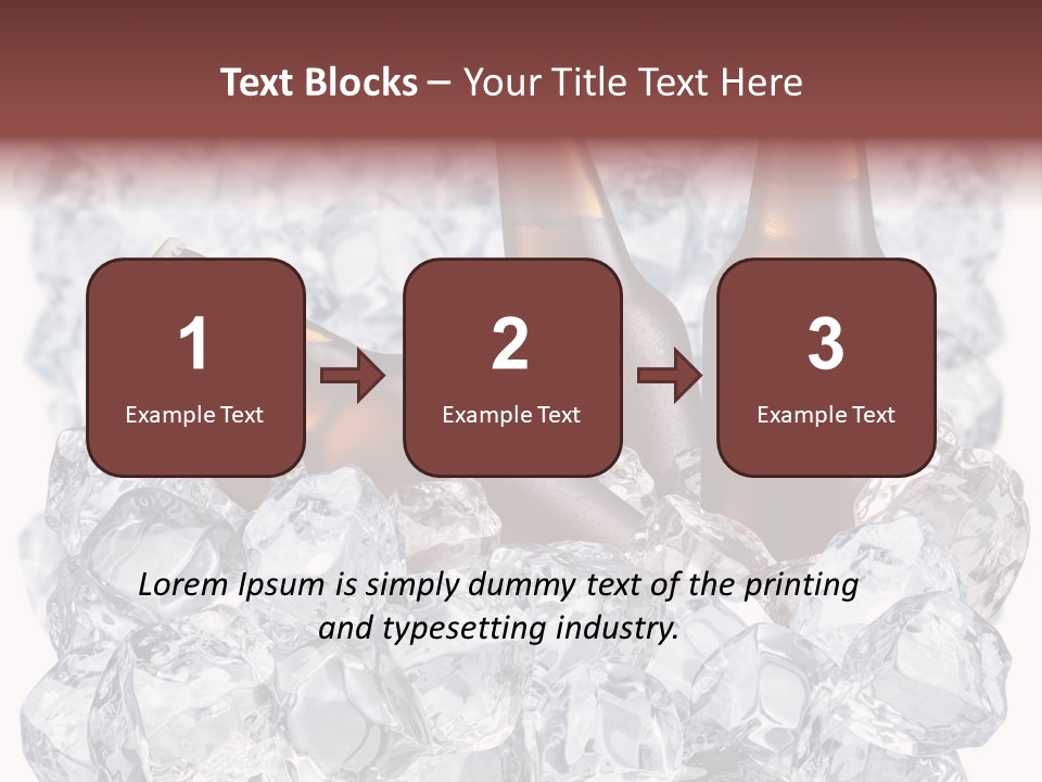 Beer On Ice PowerPoint Template