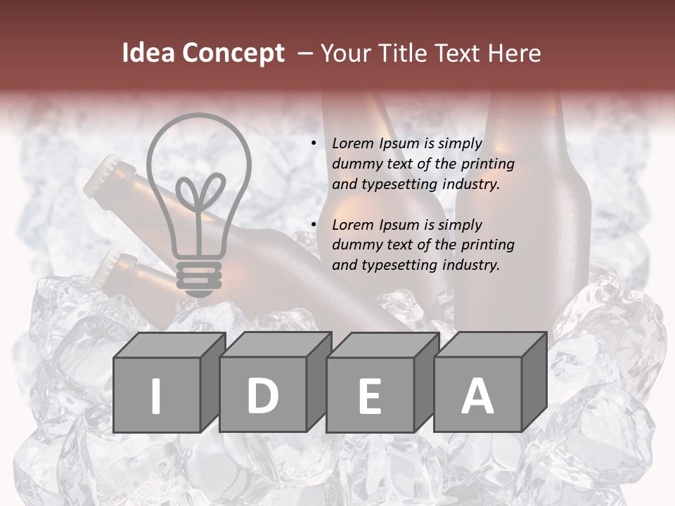 Beer On Ice PowerPoint Template