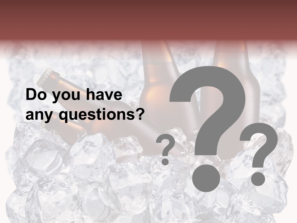 Beer On Ice PowerPoint Template