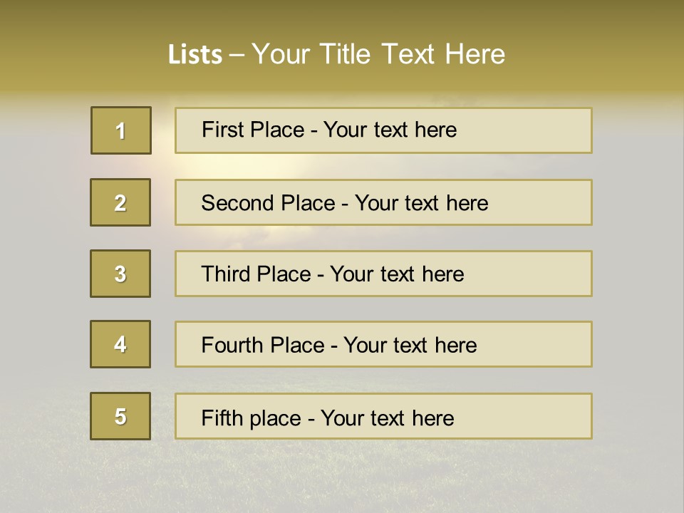 Sunwaves 14 PowerPoint Template