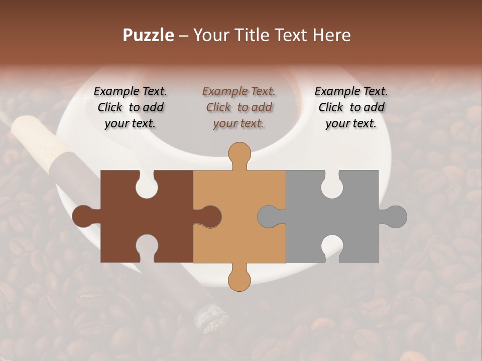 Coffee And Cigar PowerPoint Template