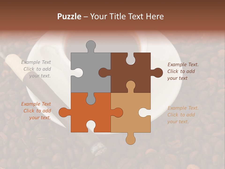 Coffee And Cigar PowerPoint Template