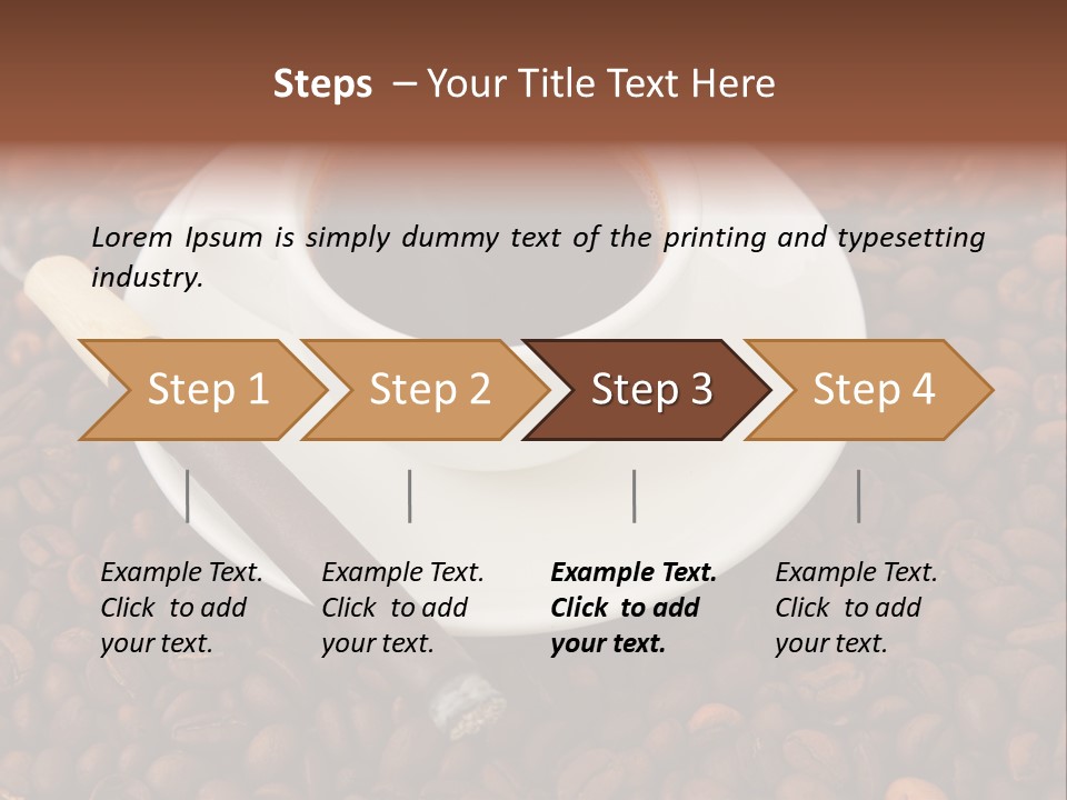 Coffee And Cigar PowerPoint Template