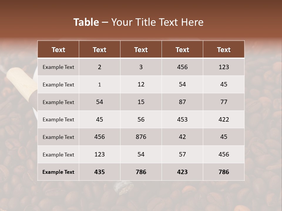 Coffee And Cigar PowerPoint Template
