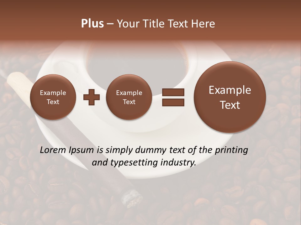 Coffee And Cigar PowerPoint Template