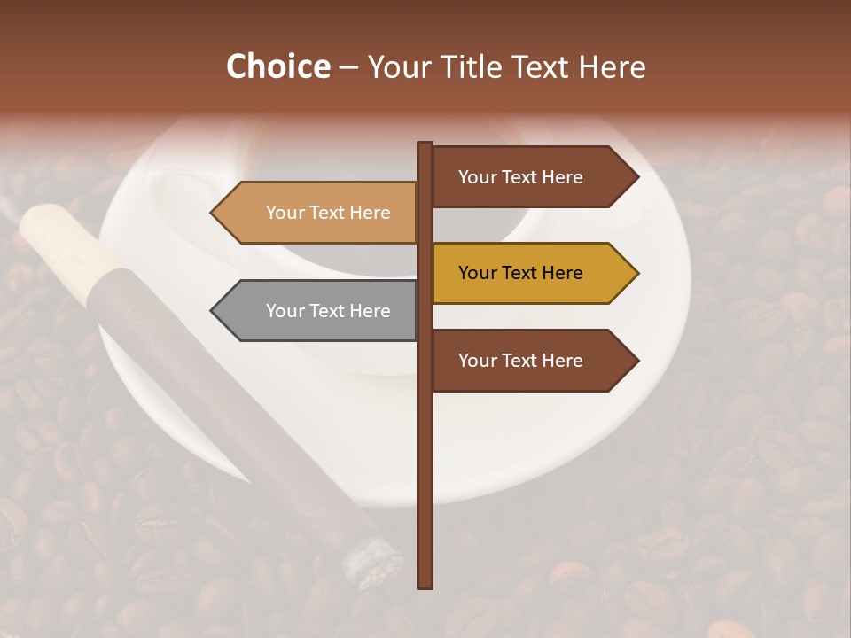 Coffee And Cigar PowerPoint Template