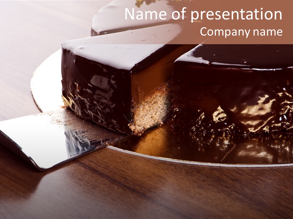 Chocolate Cake PowerPoint Template